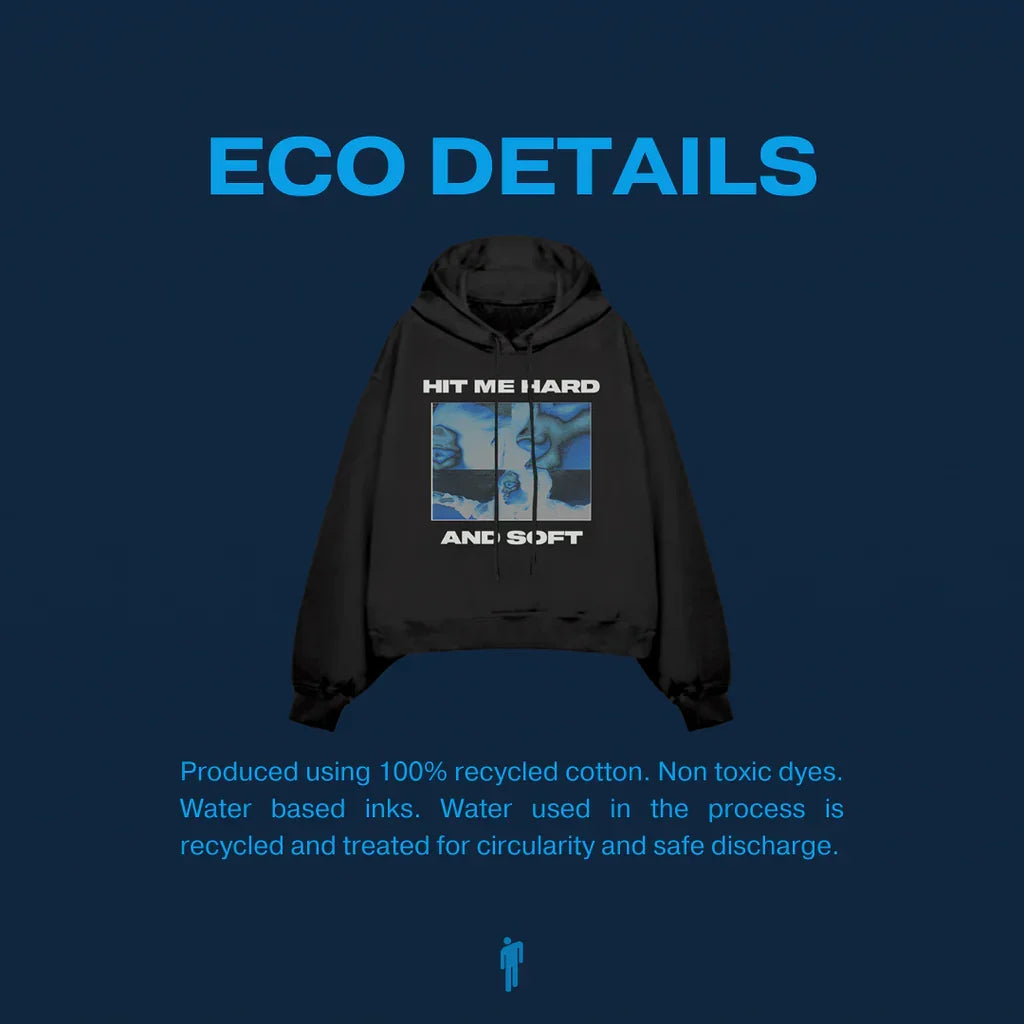 Thermal Photo Title Hoodie Noir