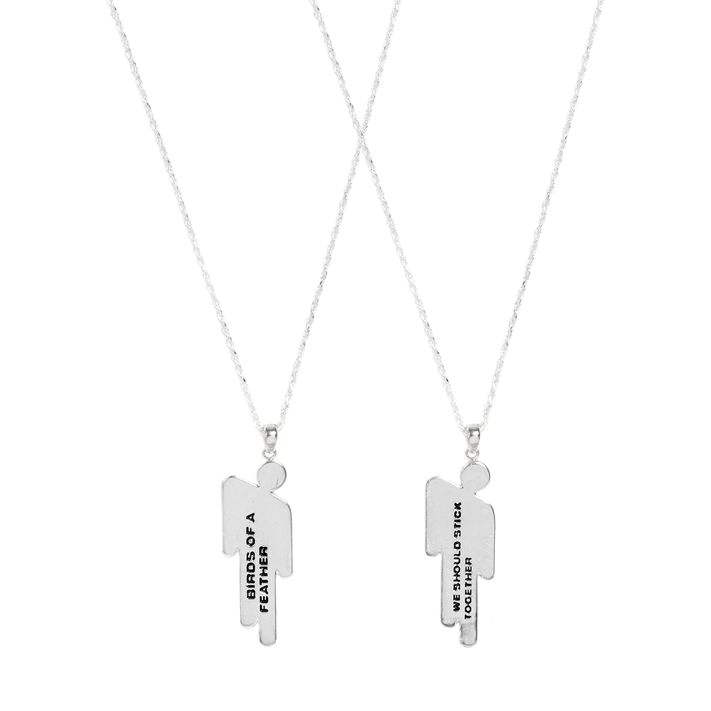 BLOHSH SILVER FRIENDSHIP NECKLACE 2 PACK
