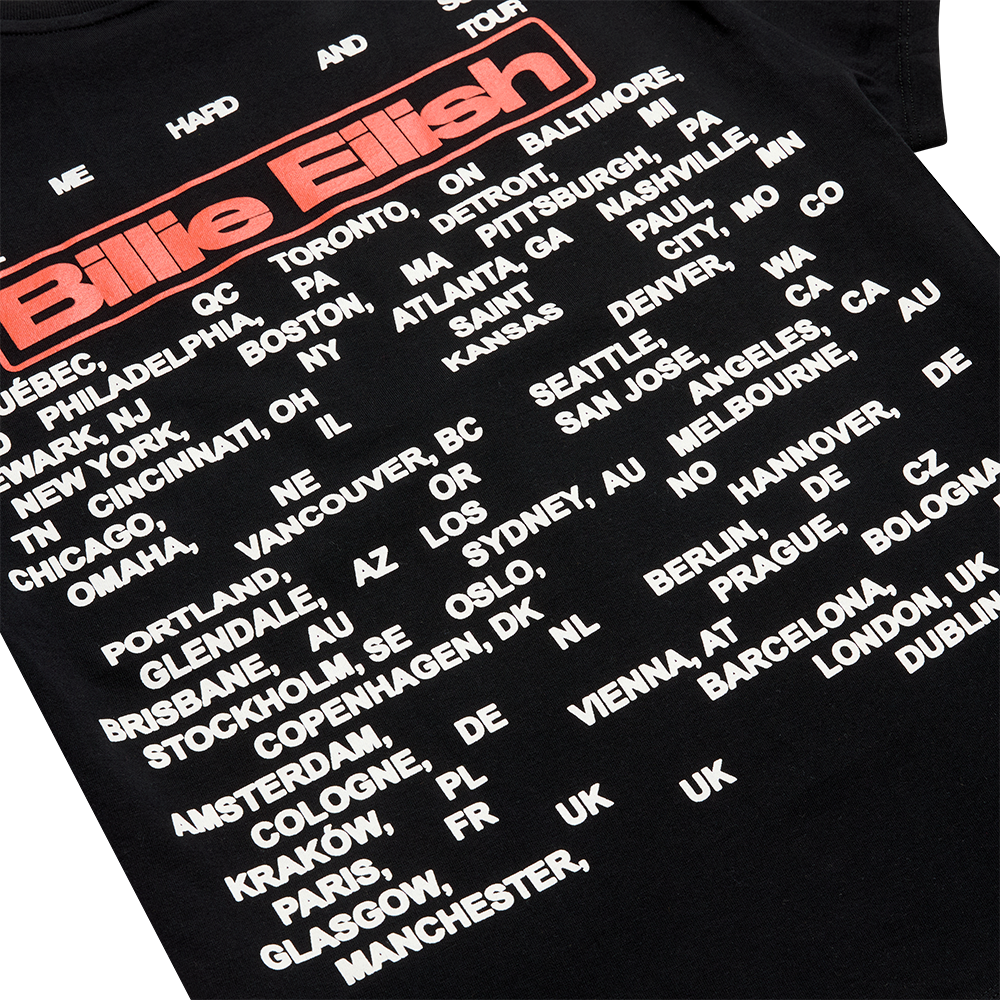 Glasses HIT ME HARD AND SOFT: THE TOUR 2024 Black T-Shirt