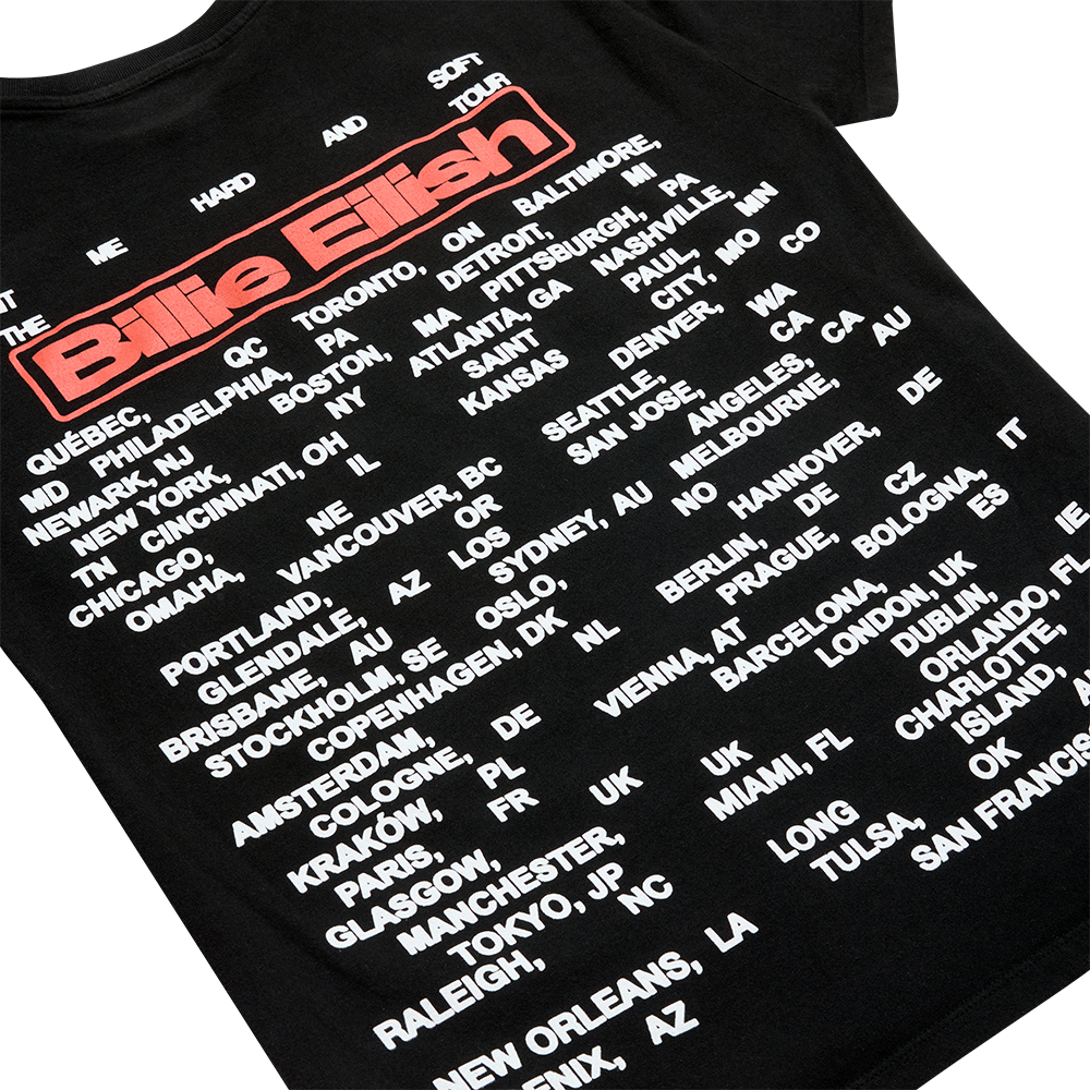 Glasses HIT ME HARD AND SOFT: THE TOUR 2025 Black T-Shirt
