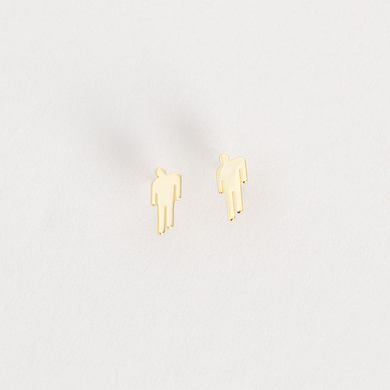 Gold Blohsh Mini Stud Earrings