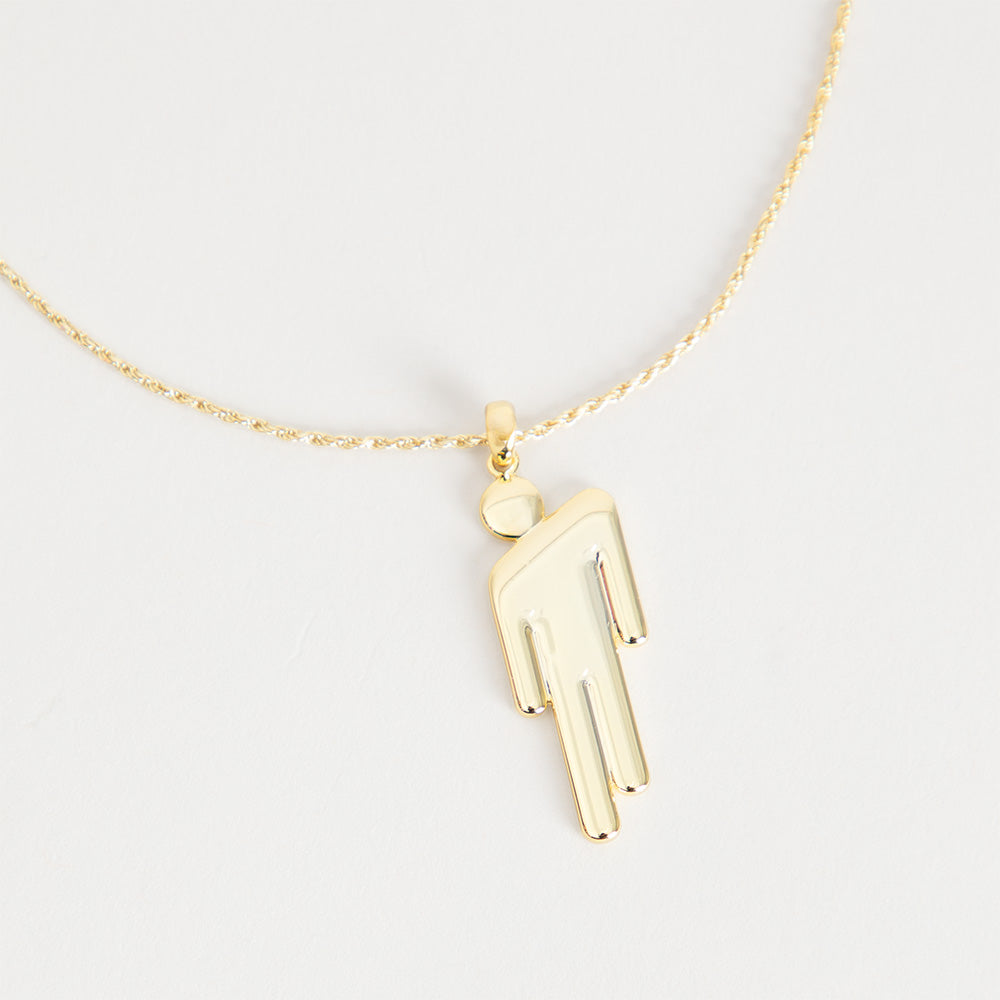 Gold Blohsh Pennant Necklace