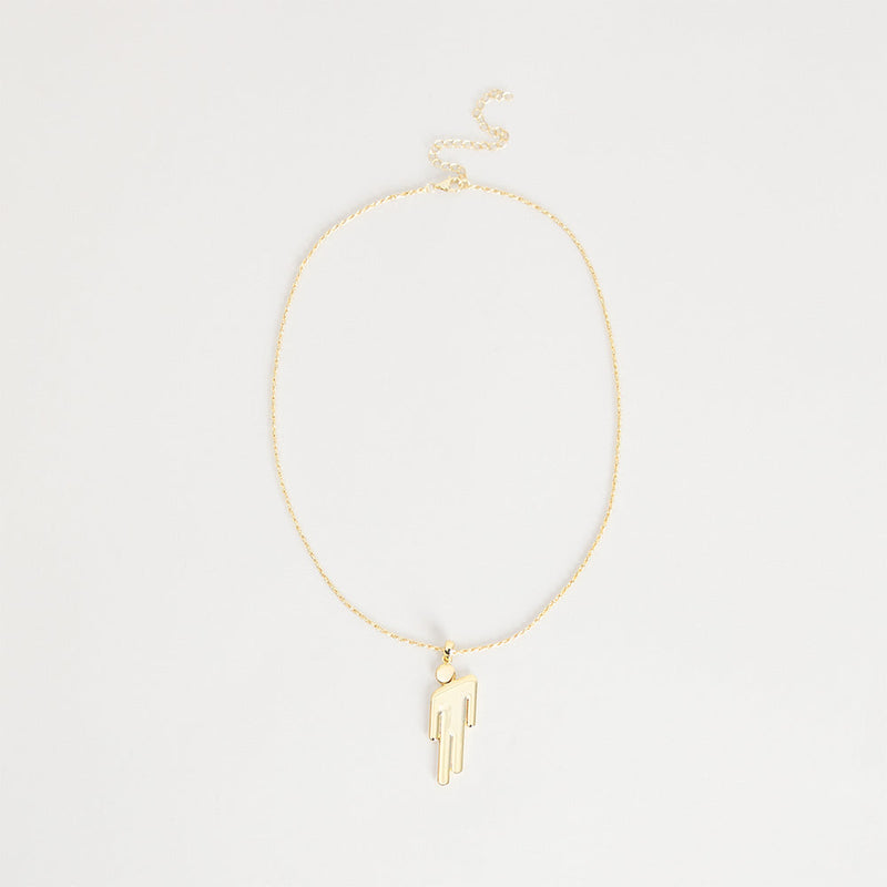 Gold Blohsh Pendant Necklace