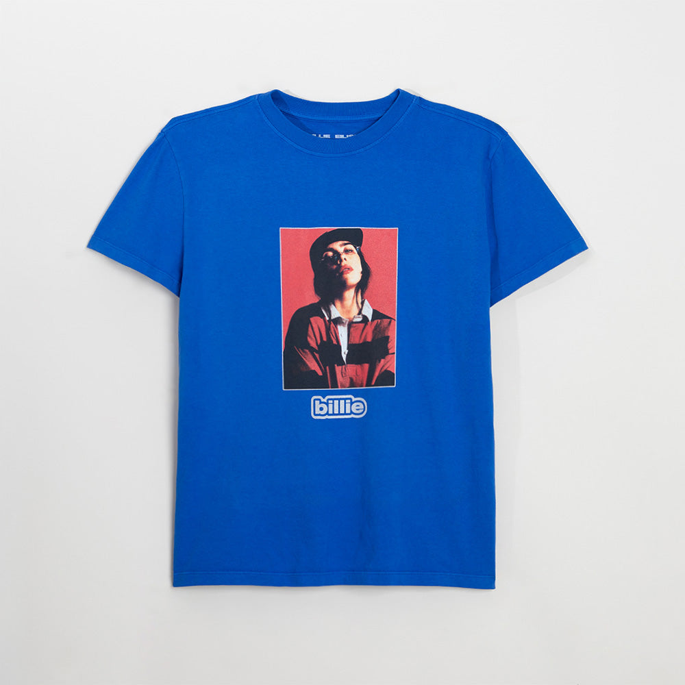 BILLIE PHOTO TEE-SHIRT BLEU