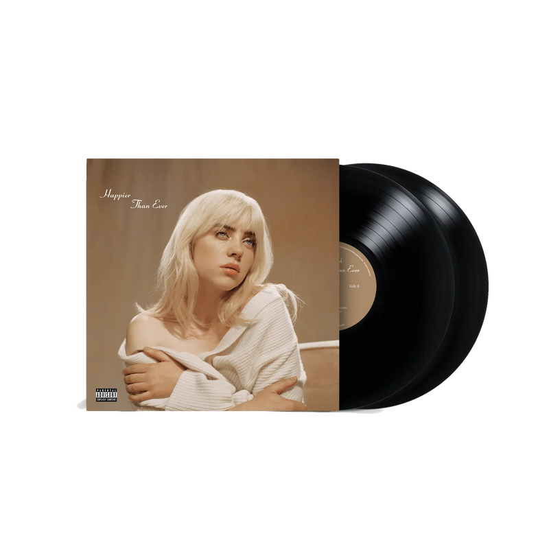 "Happier than ever" double vinyle standard noir