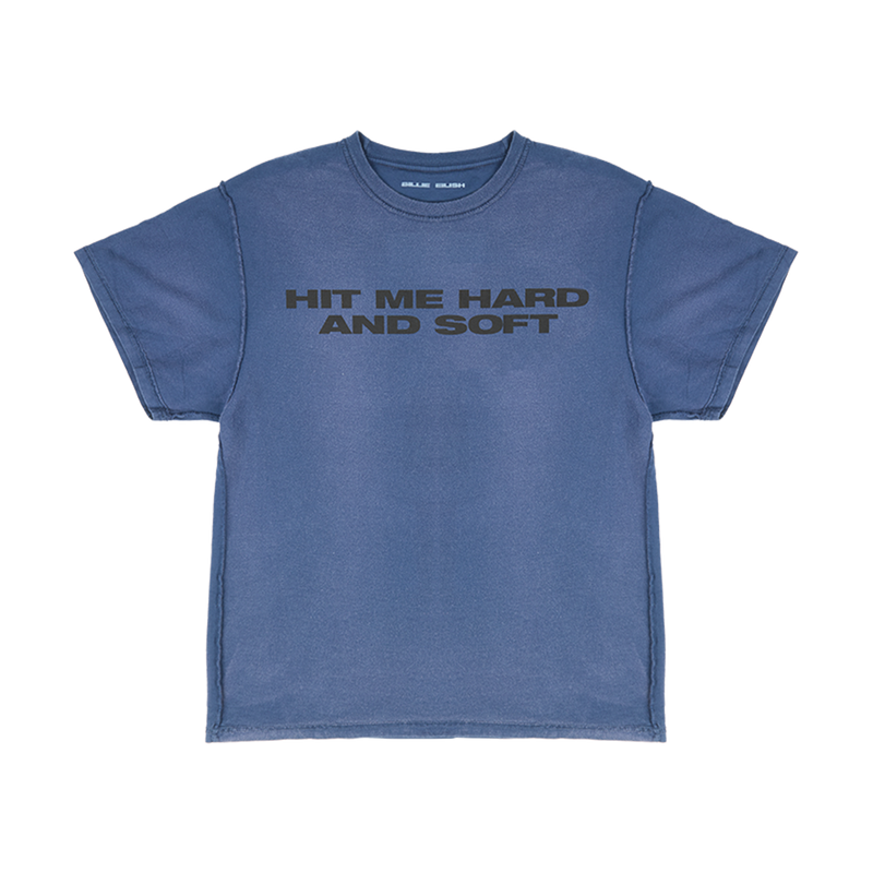 Billie x Iris Alonzo Hit Me Hard And Soft Upcycled Blue Tee