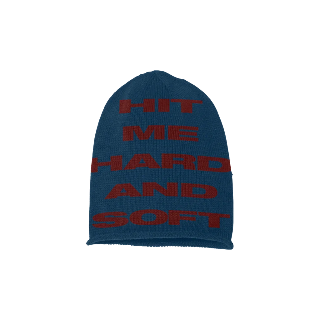 HIT ME HARD AND SOFT Bonnet bleu et rouge