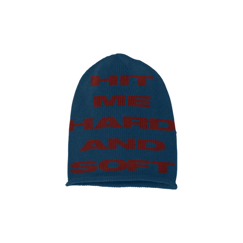 HIT ME HARD AND SOFT Bonnet bleu et rouge