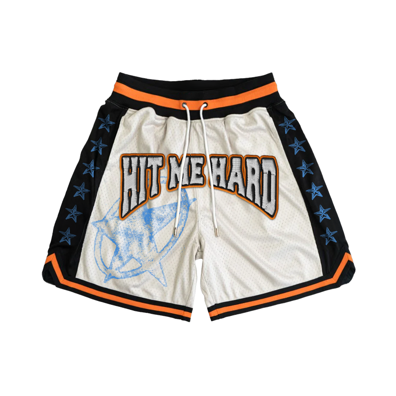 HIT ME HARD AND SOFT Mesh Basketball Shorts
