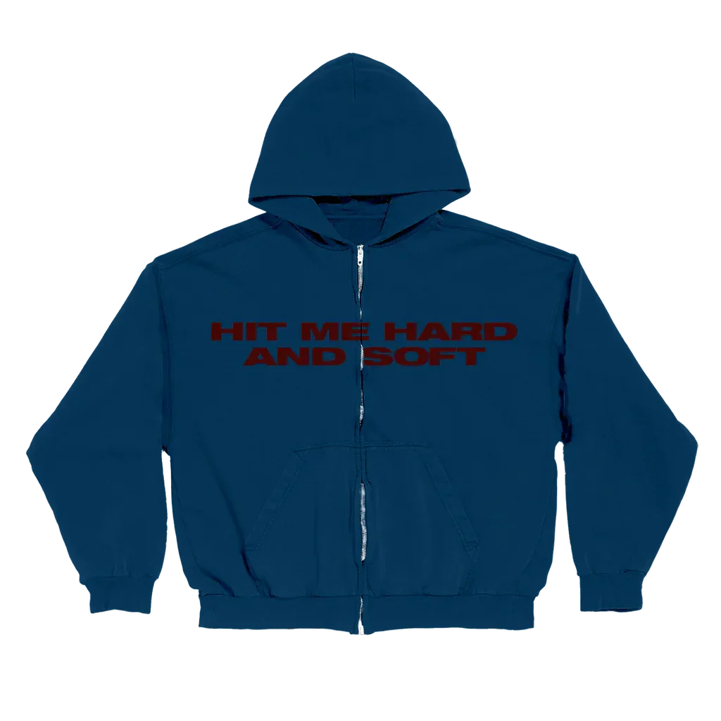 Hoodie Bleu et Rouge Zippé