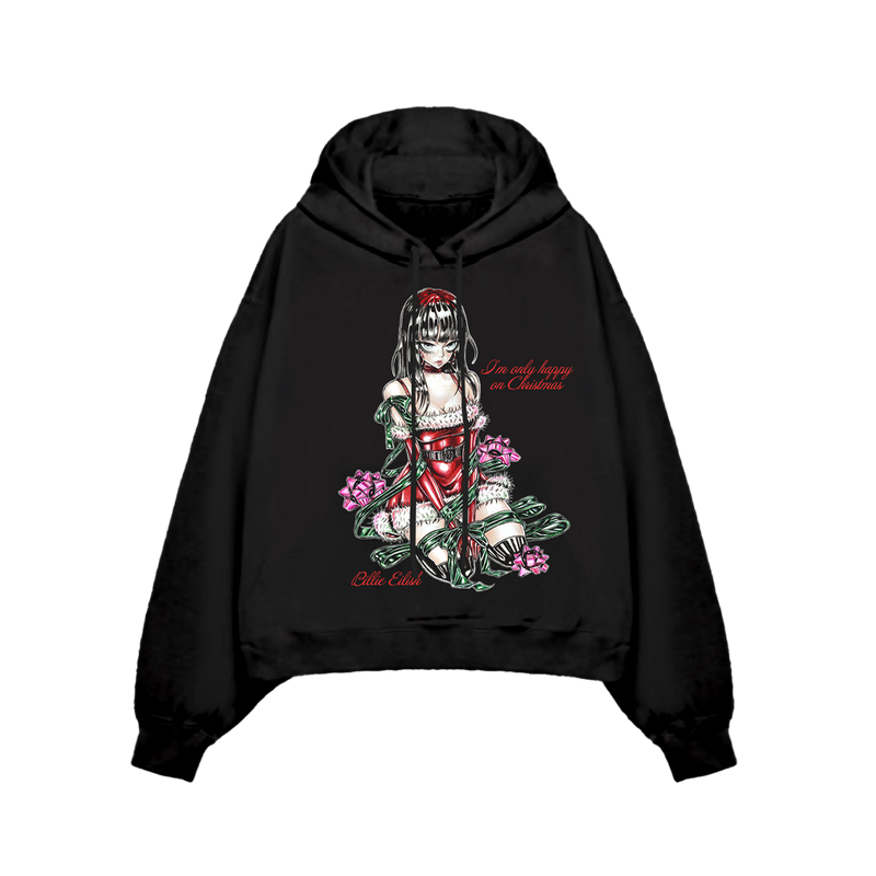 Hoodie noir avec cordon